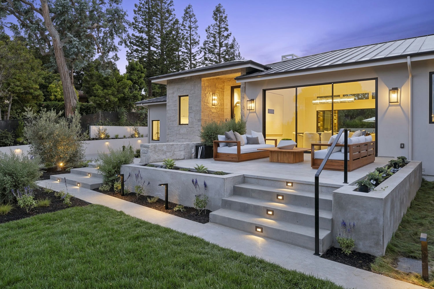 Facade of a new custom home designed and built by Nejasmich Developments